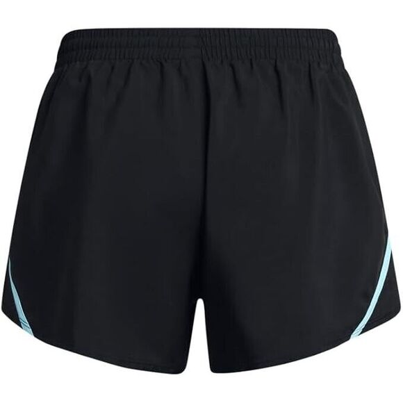 Under Armour Women's Fly By Running Shorts Reflective Blue/Black X-Small NWT! - Picture 3 of 4
